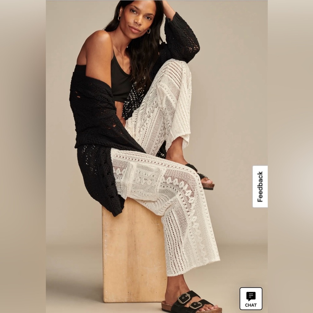 Lucky Brand lace/crochet lace cargo pant